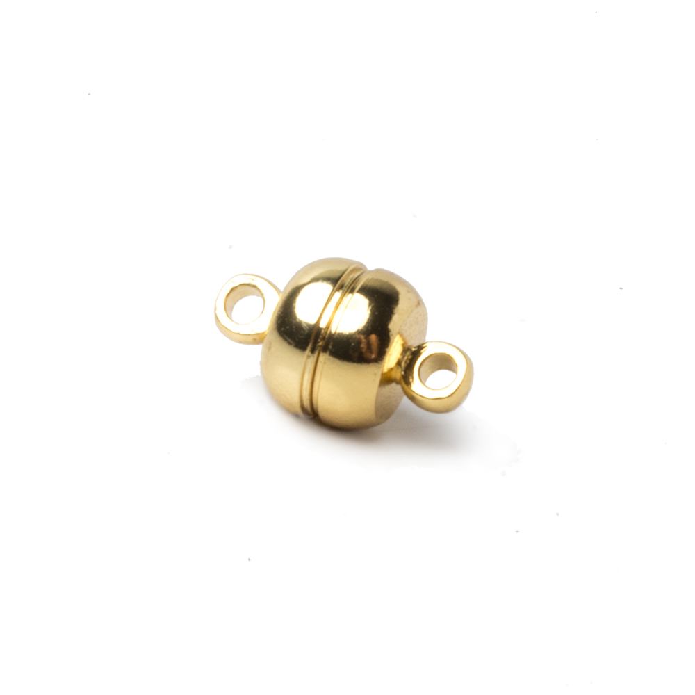 7mm Gold plated Magnetic Clasp Set of 5 pieces (ONLINE ORDER ONLY)