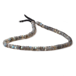 7mm Labradorite Faceted Heishi Beads 15 inch 140 pieces (ONLINE ORDER ONLY)