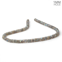 7mm Labradorite Plain Rondelle Beads 16 inch 105 pieces 1mm Hole (ONLINE ORDER ONLY)