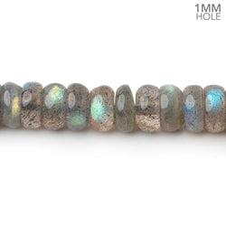 7mm Labradorite Plain Rondelle Beads 16 inch 105 pieces 1mm Hole (ONLINE ORDER ONLY)