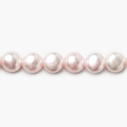 7mm Mauve Button Pearl, 15 inch (ONLINE ORDER ONLY)