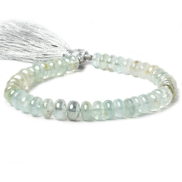 7mm Mystic Aquamarine plain rondelle beads 8 inch 45 pieces (ONLINE ORDER ONLY)