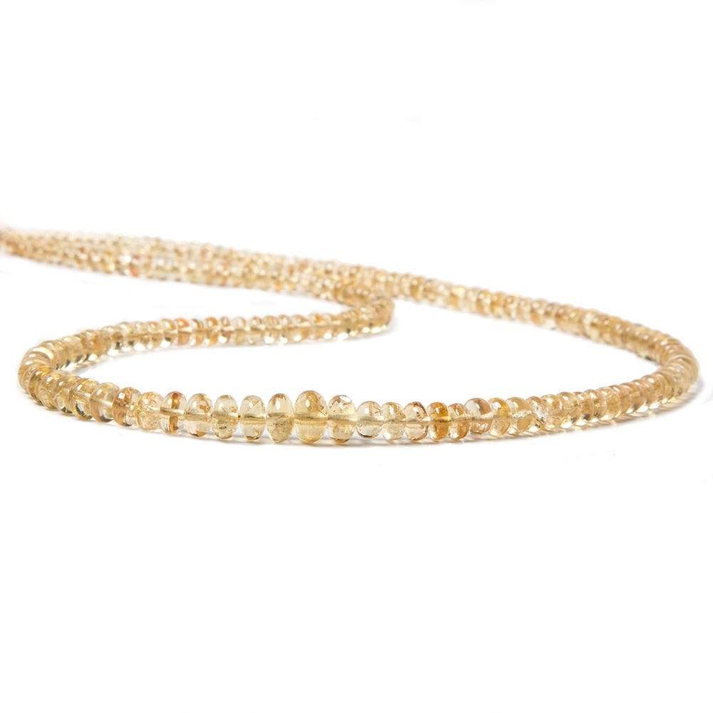 7mm Precious Topaz Plain Rondelle Beads 17 inch 174 beads (ONLINE ORDER ONLY)