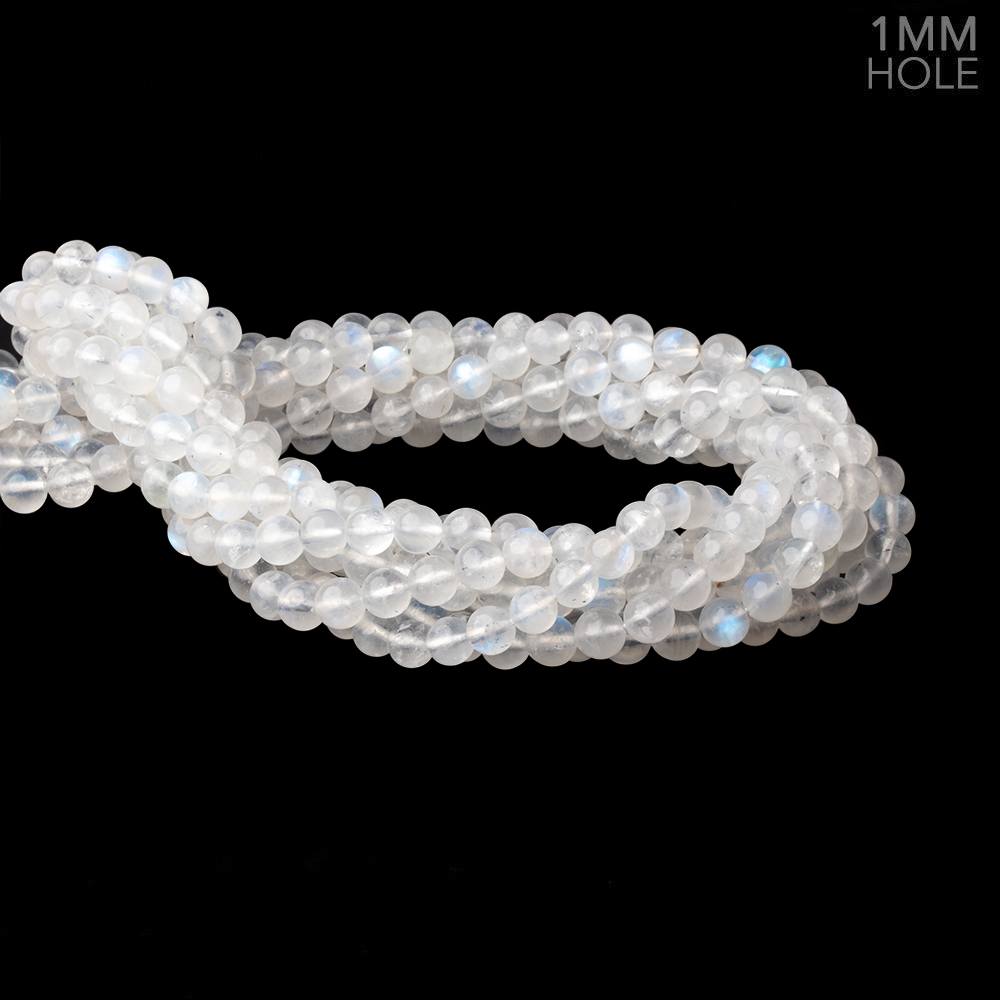 7mm Rainbow Moonstone Plain Round Beads 15 inch 54 pieces 1mm Hole (ONLINE ORDER ONLY)