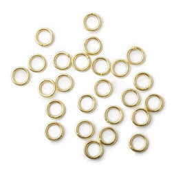 7mm Vermeil Plain Jumpring 25 rings per bag (ONLINE ORDER ONLY)