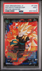 2022 DRAGON BALL SUPER MYTHIC BOOSTER SS3 GOGETA, THWRT/EMP #P-308 - PSA 9 (Online Order Only)
