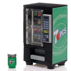 Custom 7 Pieces Soda Vending Machine made using LEGO parts - B3 Customs (Online Order Only)
