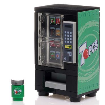 Custom 7 Pieces Soda Vending Machine made using LEGO parts - B3 Customs (Online Order Only)