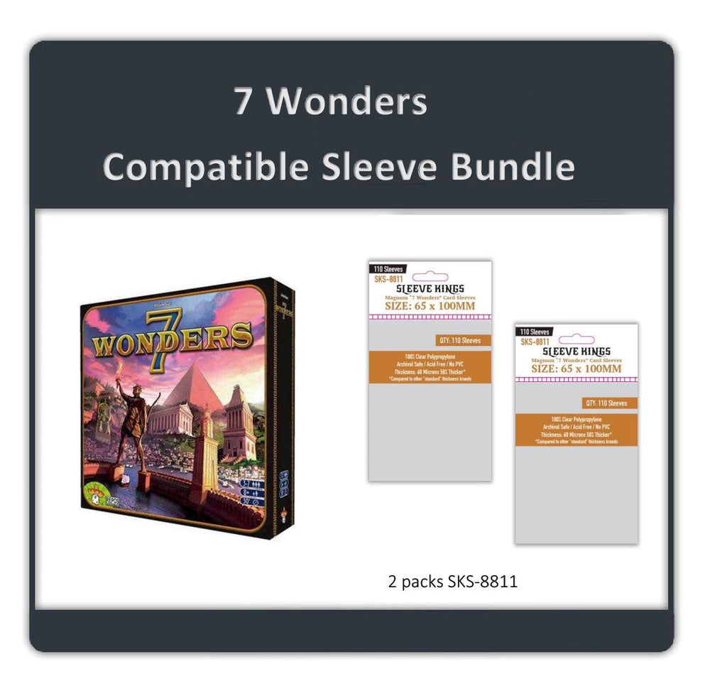 "7 Wonders" Compatible Sleeve Bundle (8811 X 2) (ONLINE ORDER ONLY)