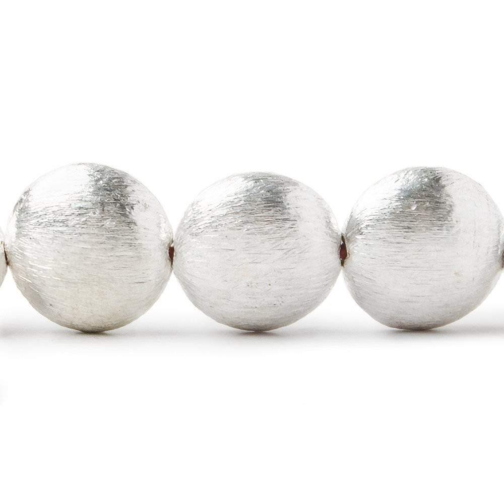 7x14mm Sterling Silver plated Copper Brushed Puffy Coin 8 inch 15 pcs (ONLINE ORDER ONLY)