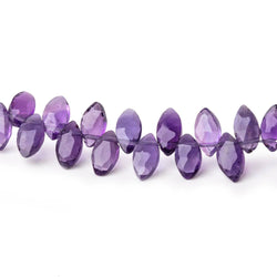 7x3.5mm Amethyst Faceted Marquise Beads 7.5 inch 68 pieces (ONLINE ORDER ONLY)