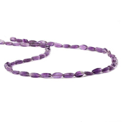 7x3mm Shaded Amethyst straight drilled faceted rice 14 inch 51 beads (ONLINE ORDER ONLY)