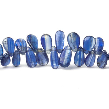 7x4-11.5x6.5mm Blue Kyanite Plain Pear Beads 7.75 inch 61 pieces (ONLINE ORDER ONLY)