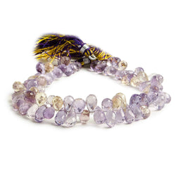 7x4-9x5mm Ametrine Tear Drop Beads 8 Inch 92 pieces (ONLINE ORDER ONLY)