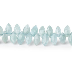 7x4mm Aquamarine Faceted Marquise Beads 7 inch 72 pieces (ONLINE ORDER ONLY)