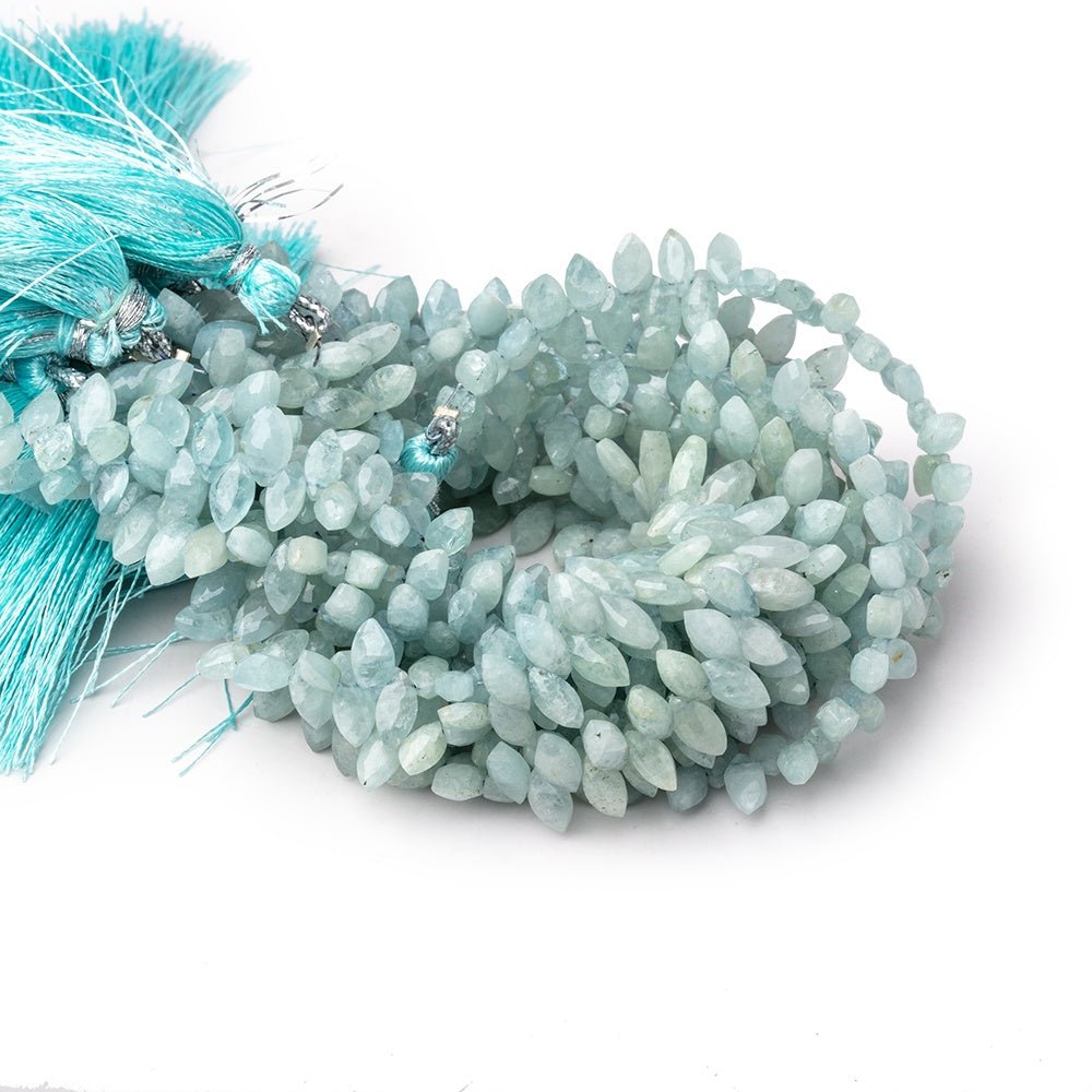 7x4mm Aquamarine Faceted Marquise Beads 7 inch 72 pieces (ONLINE ORDER ONLY)