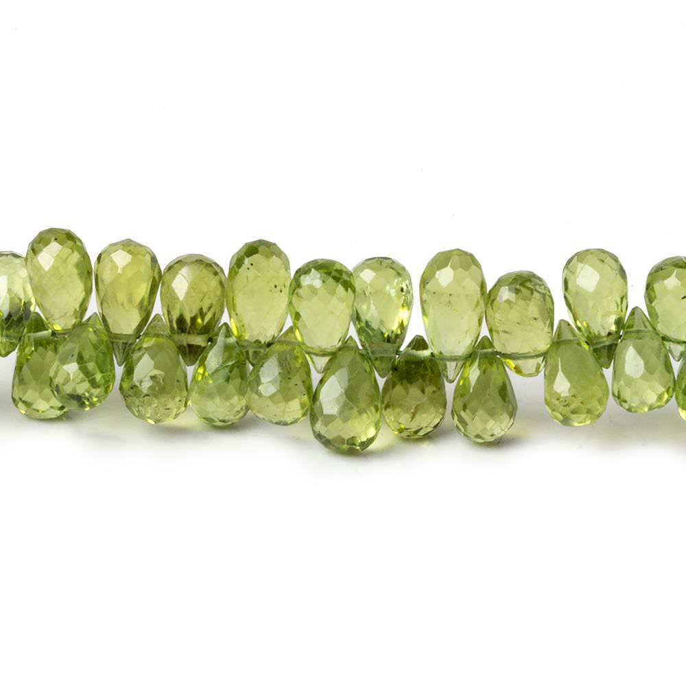 5x3-7x5mm Peridot Faceted Tear Drop Beads 9 inch 86 pieces AAA (ONLINE ORDER ONLY)