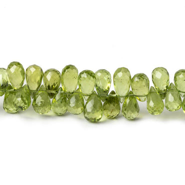 5x3-7x5mm Peridot Faceted Tear Drop Beads 9 inch 86 pieces AAA (ONLINE ORDER ONLY)