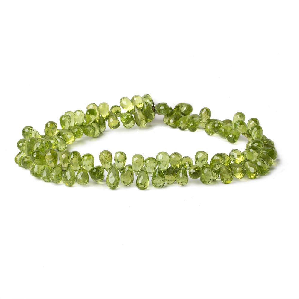 5x3-7x5mm Peridot Faceted Tear Drop Beads 9 inch 86 pieces AAA (ONLINE ORDER ONLY)
