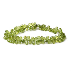 5x3-7x5mm Peridot Faceted Tear Drop Beads 9 inch 86 pieces AAA (ONLINE ORDER ONLY)