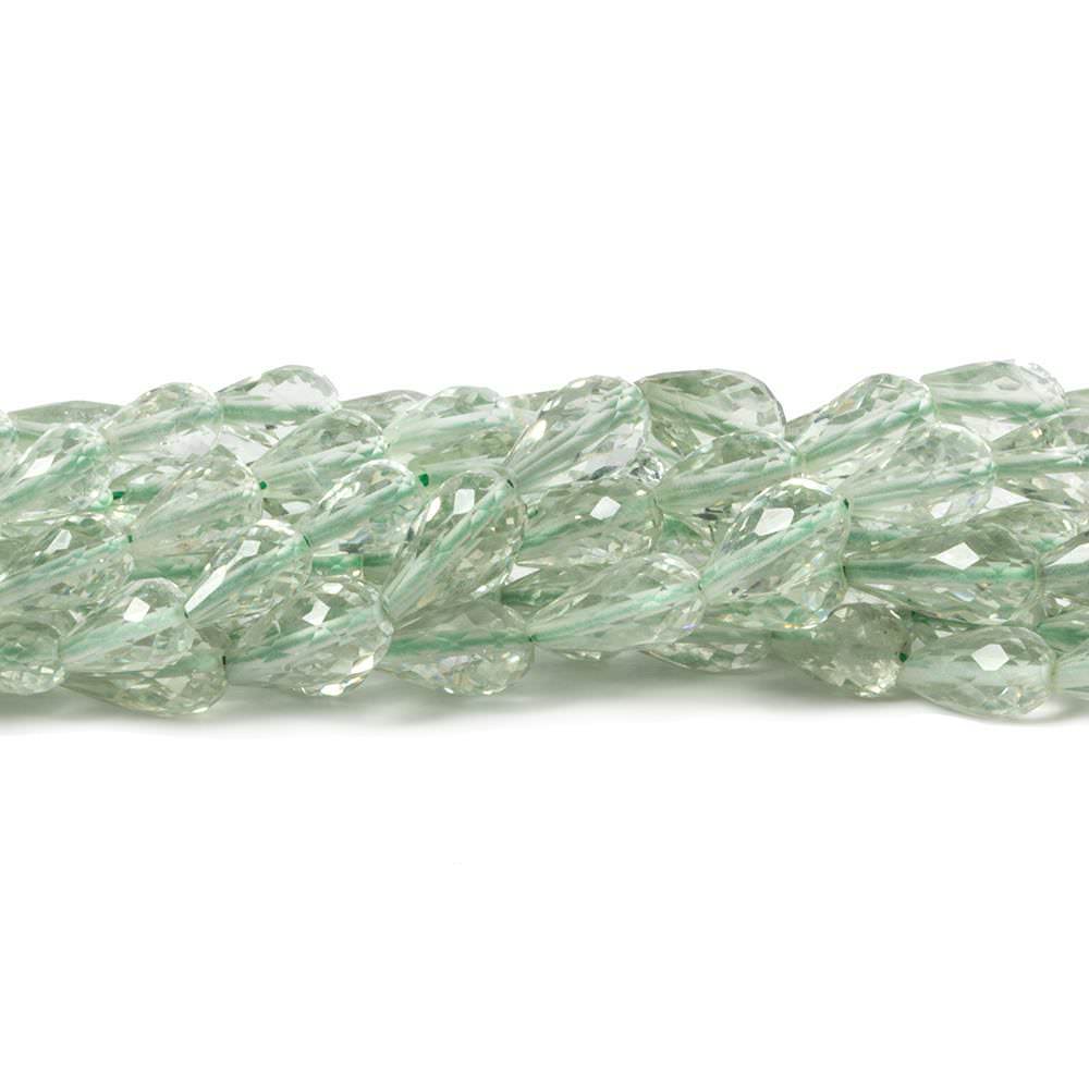 6x4-8x4mm Prasiolite Faceted Straight Drilled Tear Drop 16 inch 59 pieces (ONLINE ORDER ONLY)