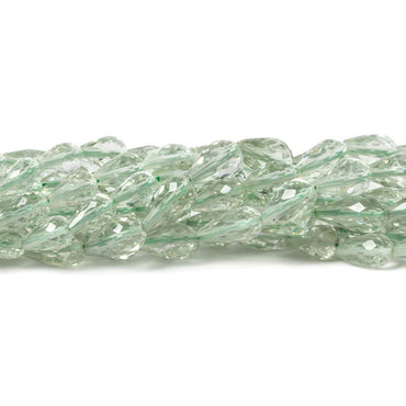 6x4-8x4mm Prasiolite Faceted Straight Drilled Tear Drop 16 inch 59 pieces (ONLINE ORDER ONLY)