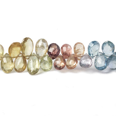 7x5-10x5mm Umba Multi-Color Sapphire Pear Briolette 8 inch 78 pieces (ONLINE ORDER ONLY)