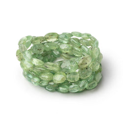 7x5-11x8mm Green Kyanite Faceted Oval Beads 16 inch 47 pieces (ONLINE ORDER ONLY)