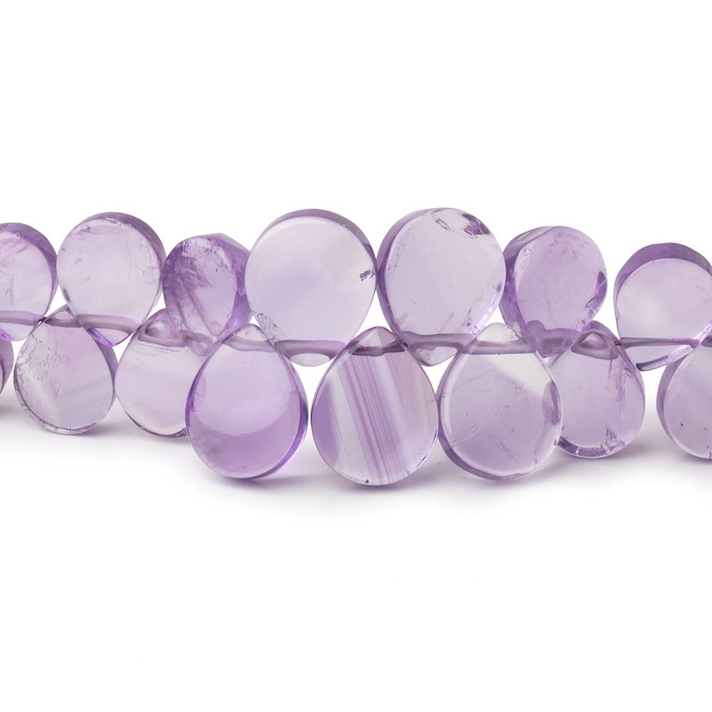7x5-12x10mm Amethyst Plain Pear Beads 18 inch 138 pieces (ONLINE ORDER ONLY)