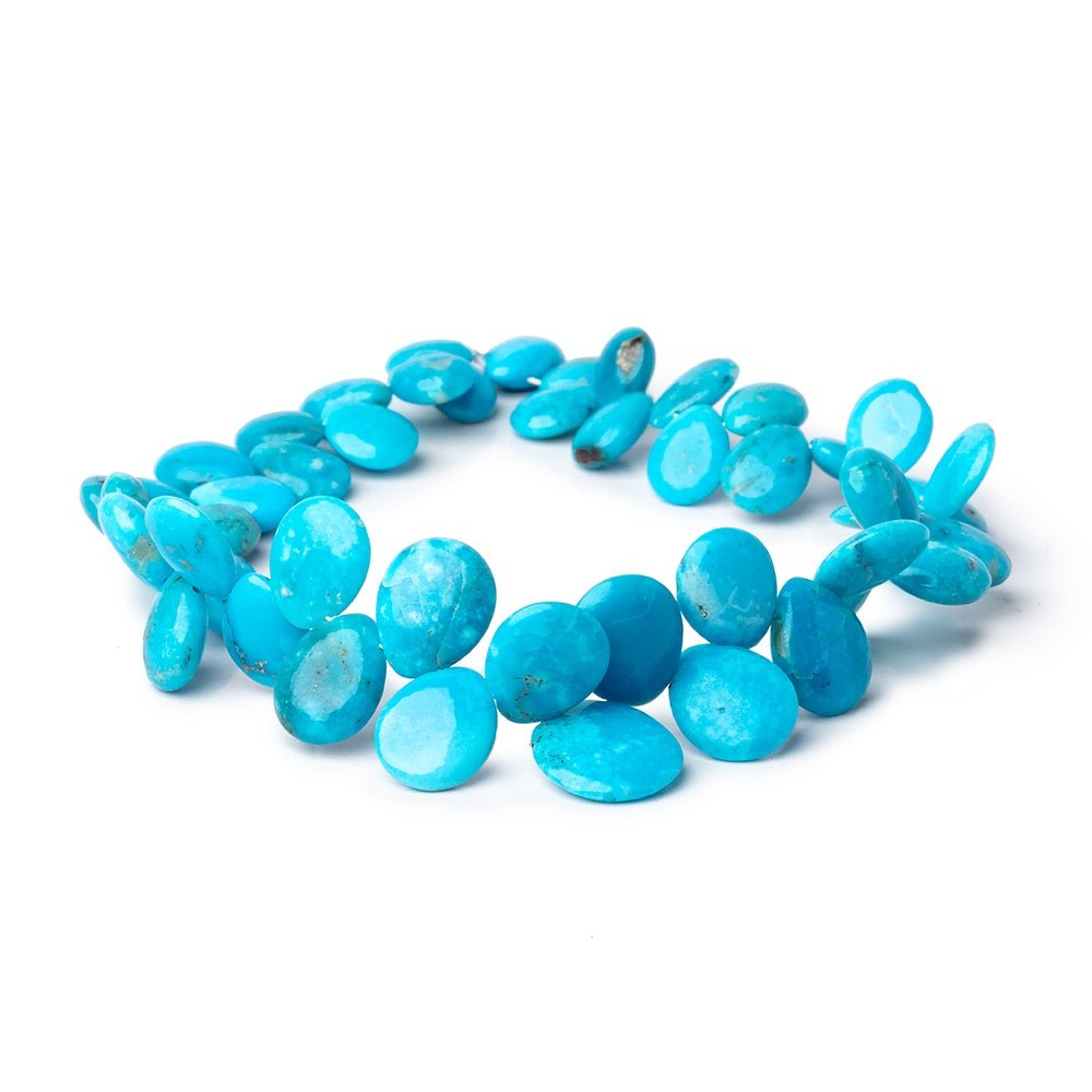 7x5-12x10mm Sleeping Beauty Turquoise Plain Pear Beads 8 inch 46 pieces AA (ONLINE ORDER ONLY)