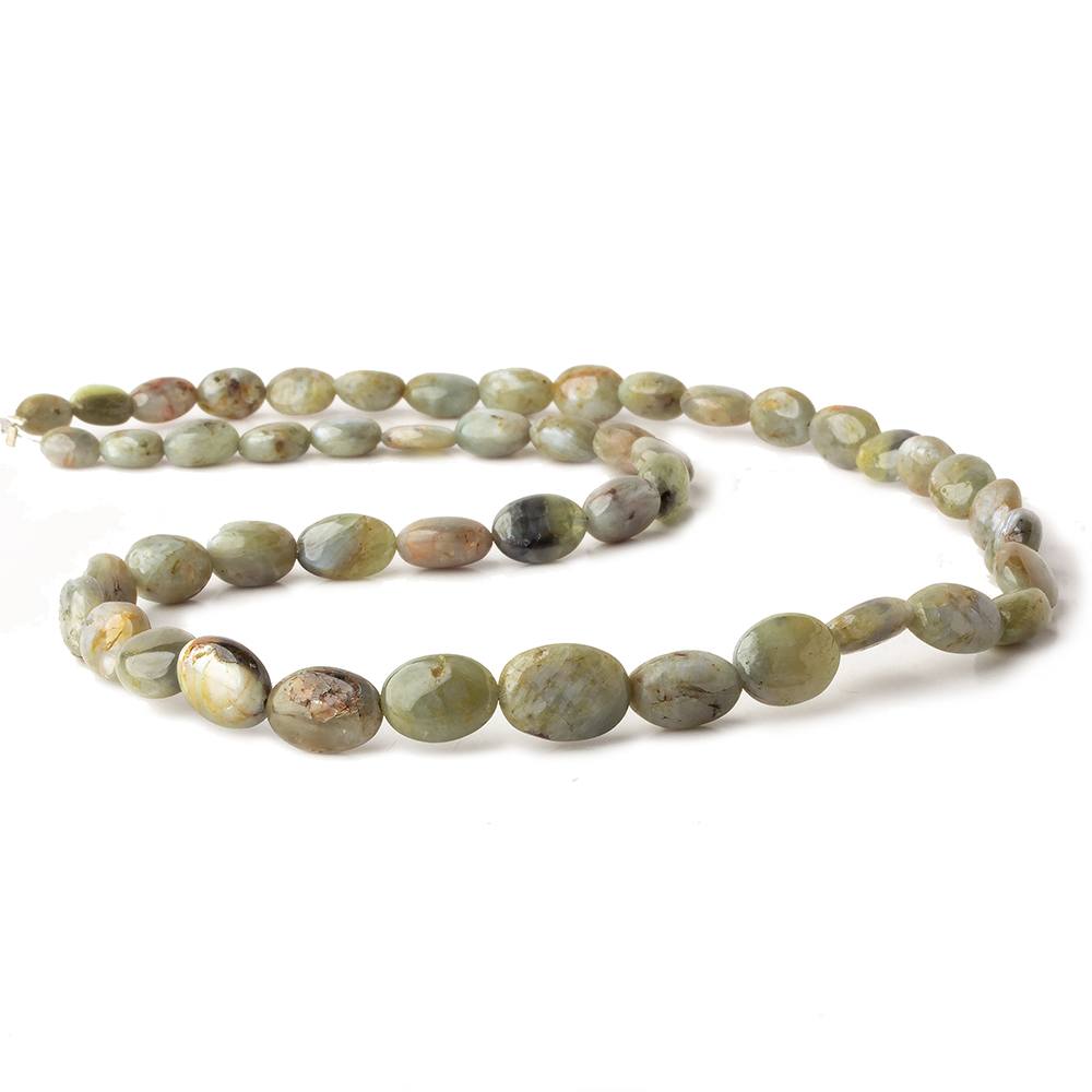 7x5-12x9mm Cat's Eye Chrysoberyl plain nugget beads 18 inch 49 pieces (ONLINE ORDER ONLY)