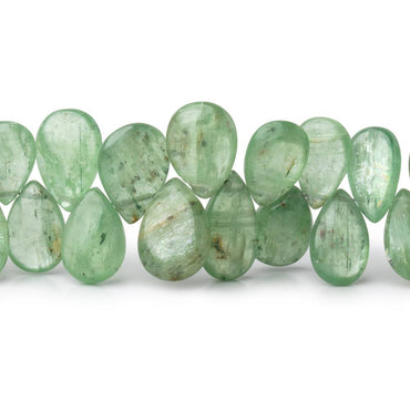 7x5-12x9mm Green Kyanite Plain Pear Beads 7.5 inch 60 pieces (ONLINE ORDER ONLY)
