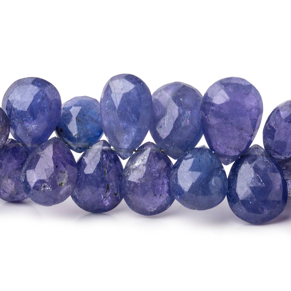 7x5-12x9mm Tanzanite Faceted Pear Beads 7.5 inch 55 pieces (ONLINE ORDER ONLY)