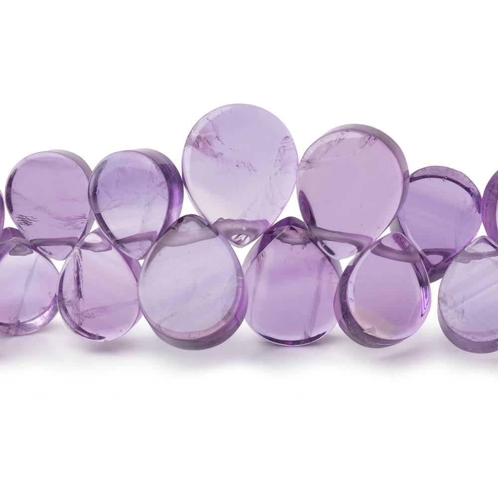 7x5-13x11mm Amethyst Plain Pear Beads 17.5 inch 128 pieces (ONLINE ORDER ONLY)