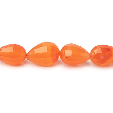 7x5-13x9mm Carnelian Straight Drilled Tear Drop Beads 14 inch 38 pieces (ONLINE ORDER ONLY)