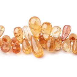 7x5-15x8mm Imperial & Precious Topaz Plain Tear Drop Beads 8 inch 77 pieces AA (ONLINE ORDER ONLY)