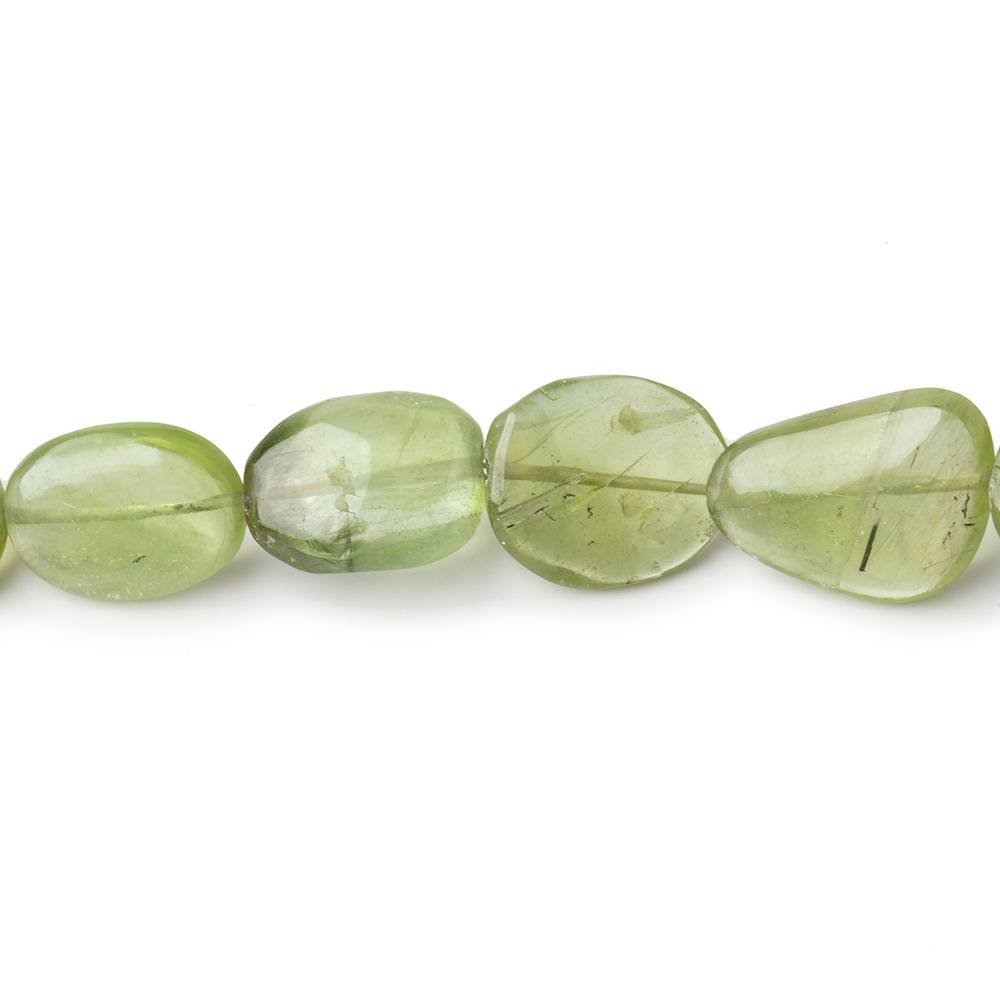 7x5-16x11mm Afghani Mossy Peridot Plain Nuggets 17 inch 38 beads (ONLINE ORDER ONLY)