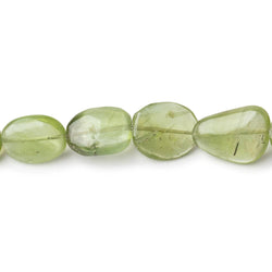7x5-16x11mm Afghani Mossy Peridot Plain Nuggets 17 inch 38 beads (ONLINE ORDER ONLY)