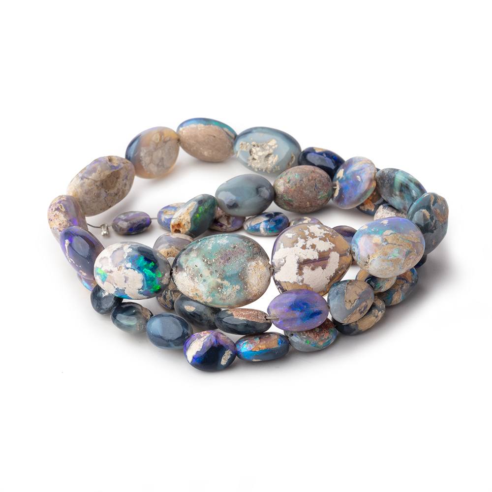 7x5-17x12mm Australian Opal & Matrix Plain Nuggets 18 inch 44 Beads (ONLINE ORDER ONLY)
