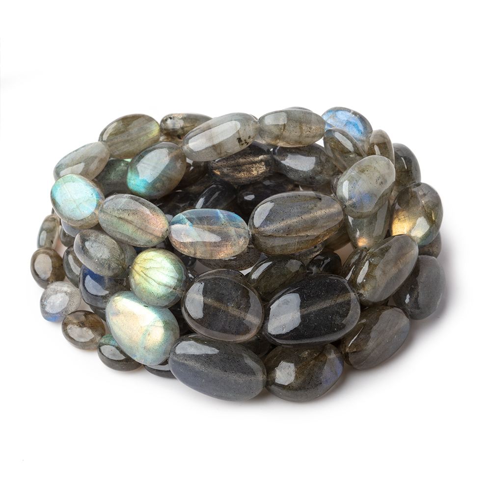 7x5-18x12mm Labradorite Plain Nugget Beads 18 inch 36 pieces (ONLINE ORDER ONLY)