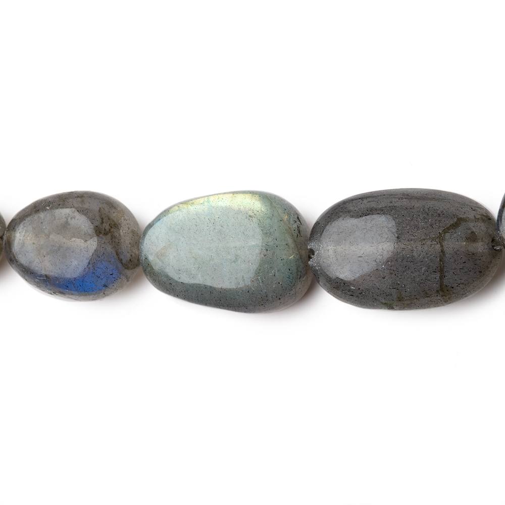 7x5-18x12mm Labradorite Plain Nugget Beads 18 inch 36 pieces (ONLINE ORDER ONLY)