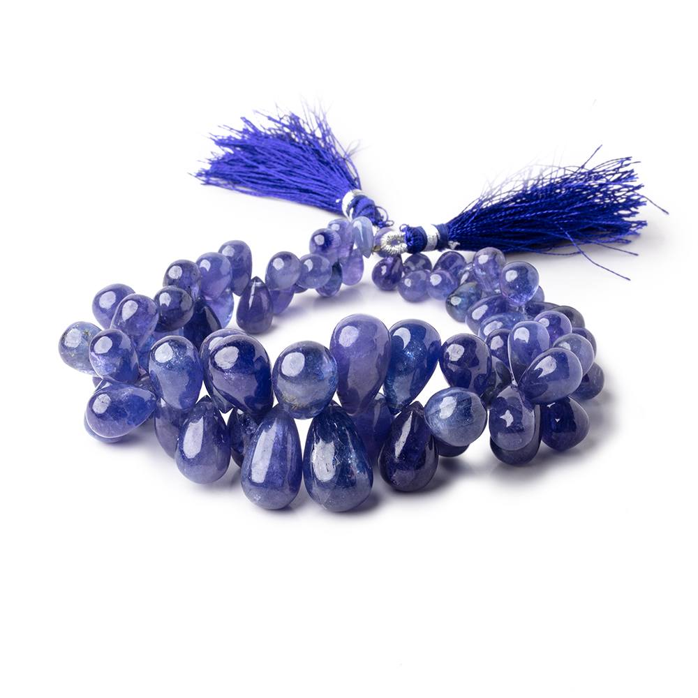 7x5-19x12mm Tanzanite Plain Tear Drop Beads 9.5 inch 70 pieces AA (ONLINE ORDER ONLY)