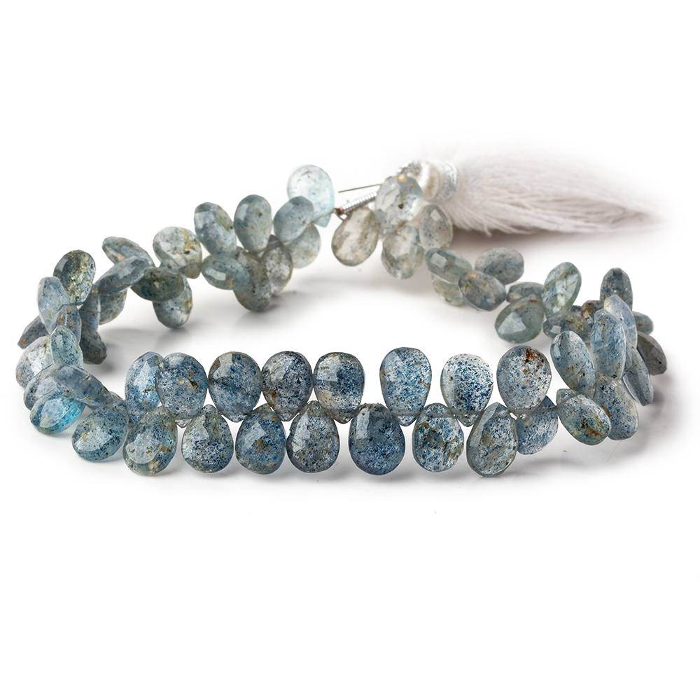 6x8mm Apatite in Quartz Faceted Pear Beads 8 inch 69 pieces (ONLINE ORDER ONLY)