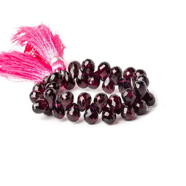 7x5-8x5mm Bohemia Garnet Faceted Tear Drop Beads 5 inch 39 pieces (ONLINE ORDER ONLY)