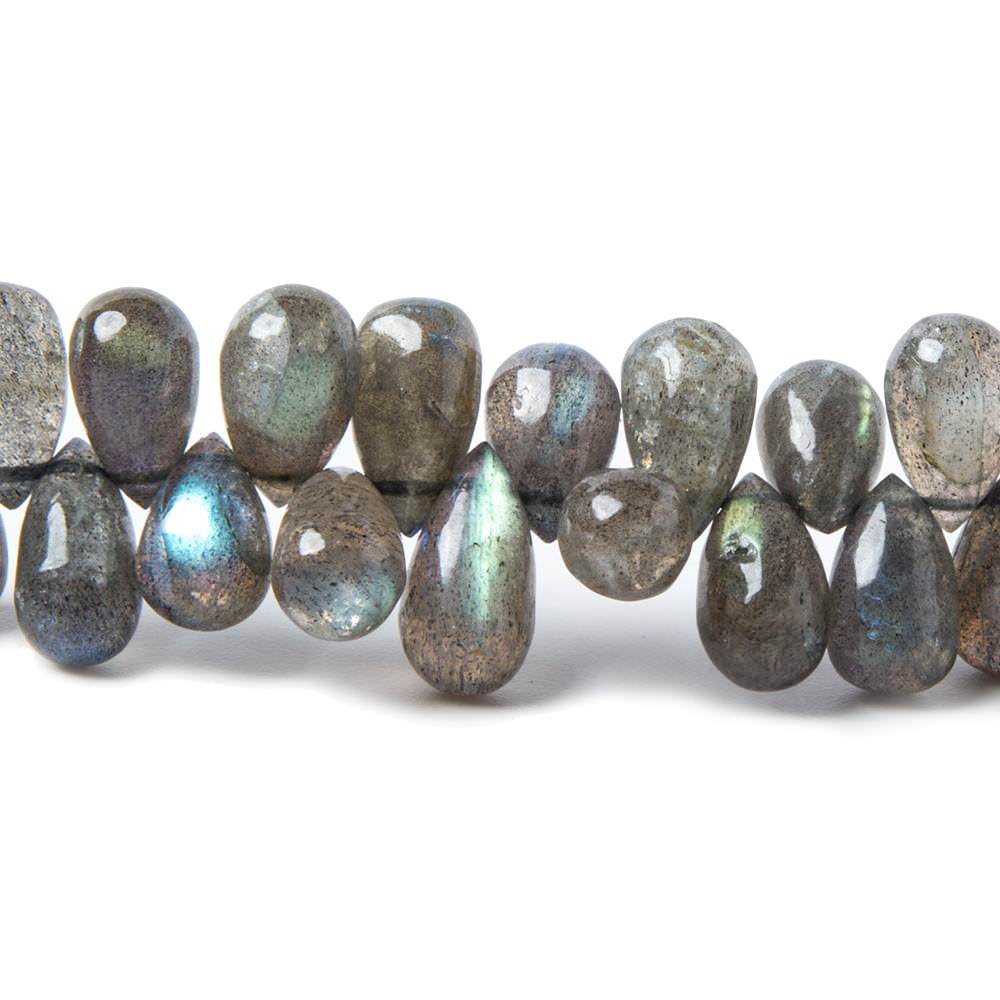 7x5-9x6mm Labradorite Plain Tear Drops 8 inch 59 beads A (ONLINE ORDER ONLY)