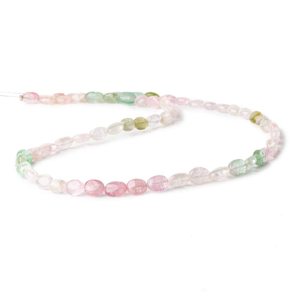 7x5-9x6mm Multi Color Afghani Tourmaline Plain Oval Nuggets 16 inch 55 pcs (ONLINE ORDER ONLY)