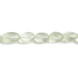 Matte Prasiolite straight drilled plain nugget beads 8 inch 21 pieces (ONLINE ORDER ONLY)
