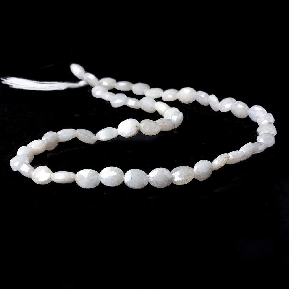 7x5.5mm Mystic Pearly White Quartz faceted ovals 16 inch 48 pieces (ONLINE ORDER ONLY)