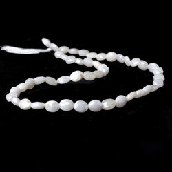 7x5.5mm Mystic Pearly White Quartz faceted ovals 16 inch 48 pieces (ONLINE ORDER ONLY)