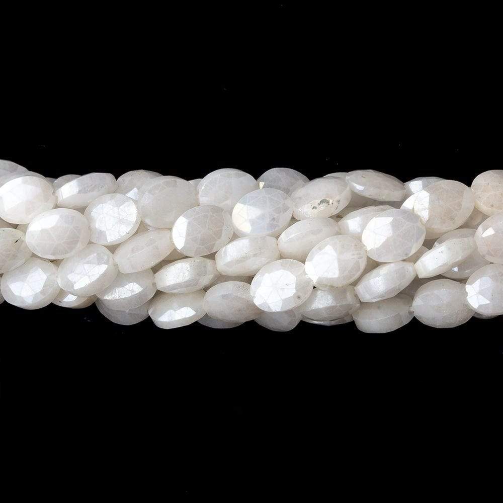7x5.5mm Mystic Pearly White Quartz faceted ovals 16 inch 48 pieces (ONLINE ORDER ONLY)